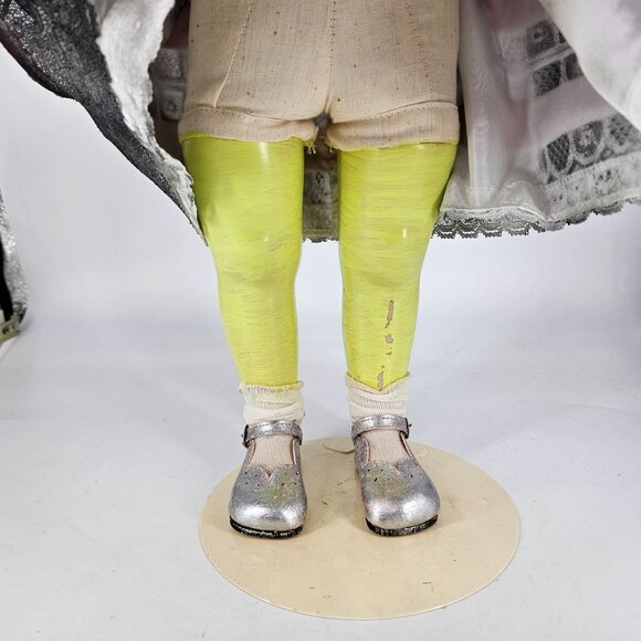 Haunted Doll Girl OOAK Artist Hand Painted Scary Spooky Halloween Porcelain 20" - Picture 5 of 11